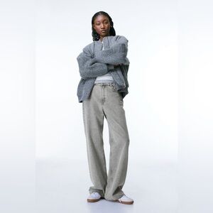 DONE NWT Dividend wide leg jeans - grey size 8